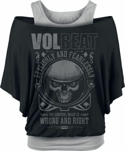 Volbeat Wrong & Right dívcí tricko cerná/šedá