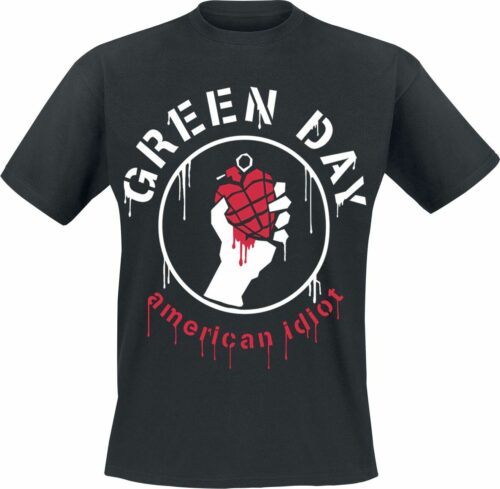 Green Day Drip American tricko černá