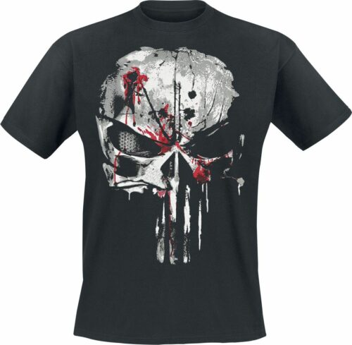 The Punisher Bloody Skull tricko černá