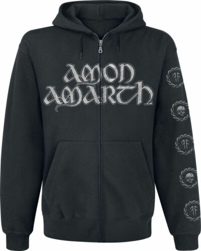 Amon Amarth Skullship mikina s kapucí na zip černá