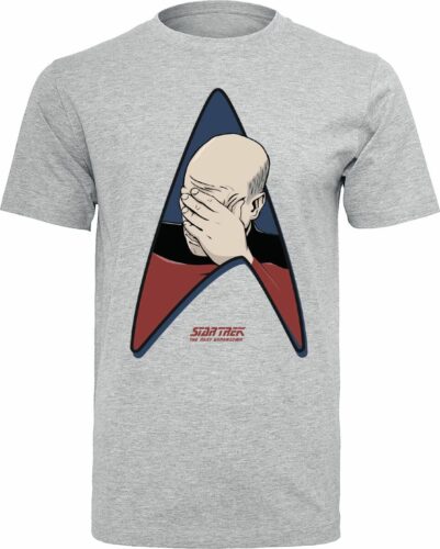 Star Trek Jean-Luc Picard - Facepalm tricko prošedivelá