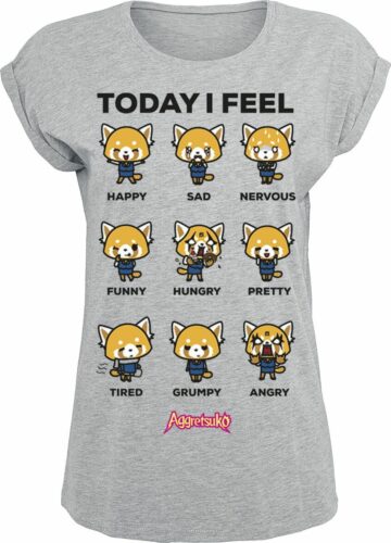 Aggretsuko Today I Feel dívcí tricko prošedivelá