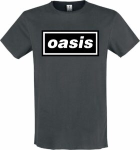 Oasis Amplified Collection - Logo tricko charcoal