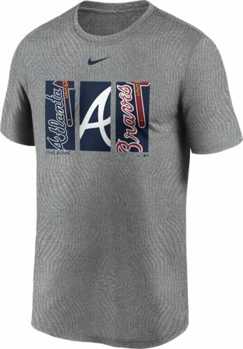 MLB Nike - Atlanta Braves tricko tmavě prošedivělá