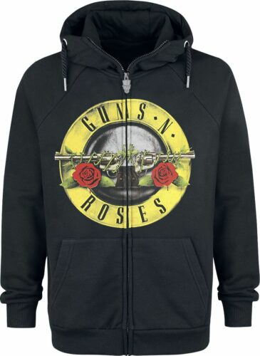 Guns N' Roses Logo mikina s kapucí na zip černá