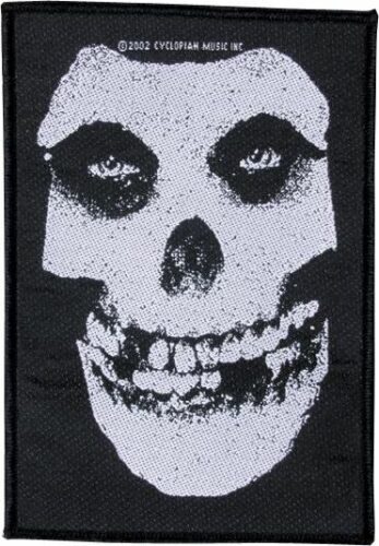 Misfits Skull nášivka cerná/bílá