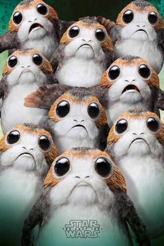 Star Wars Episode 8 - Die letzten Jedi - Porgs plakát vícebarevný