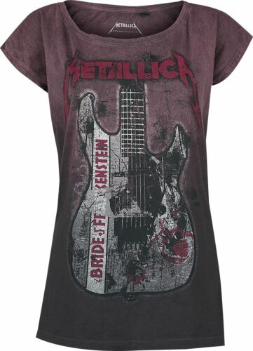 Metallica Bride Of Frankenstein Guitar dívcí tricko vínová