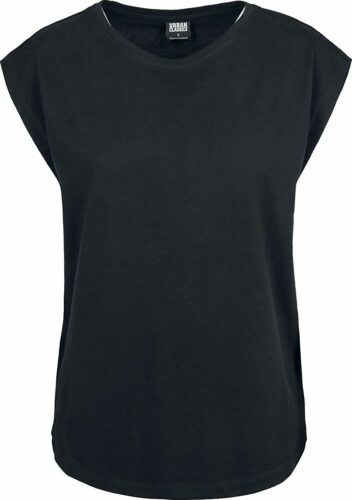 Urban Classics Dámské tričko Basic Shaped dívcí tricko černá