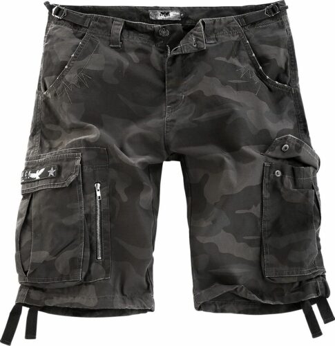 Black Premium by EMP Army Vintage Shorts Šortky tmavě maskáčová