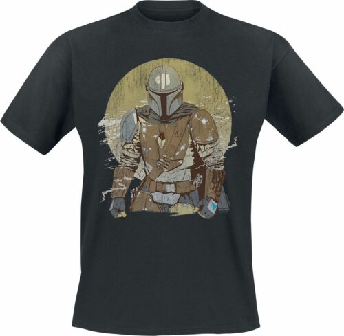 Star Wars The Mandalorian - Vintage tricko černá