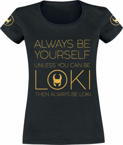 Loki Always Be Yourself dívcí tricko černá