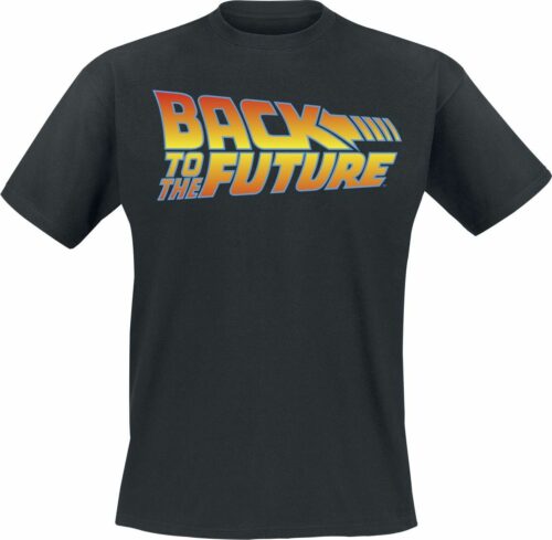 Back To The Future Logo tricko černá