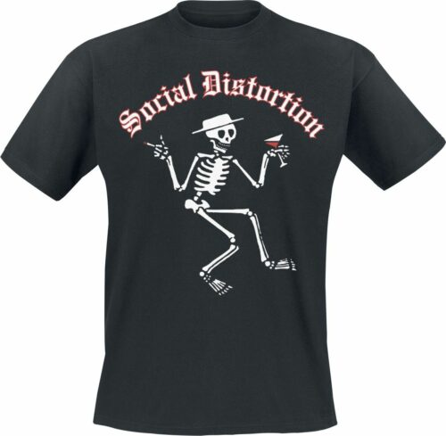 Social Distortion Skelly Logo tricko černá