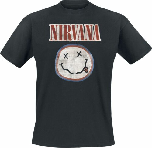 Nirvana Distressed Logo tricko černá