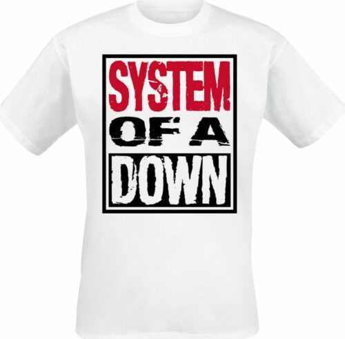 System Of A Down Triple Stack Box tricko bílá