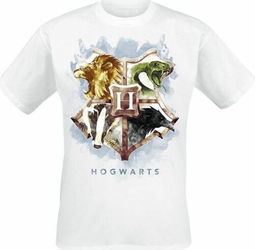 Harry Potter Hogwart's Crest tricko bílá