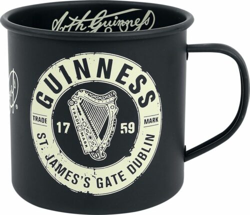 Guinness Smaltovaný hrnek Harp Hrnek matná černá