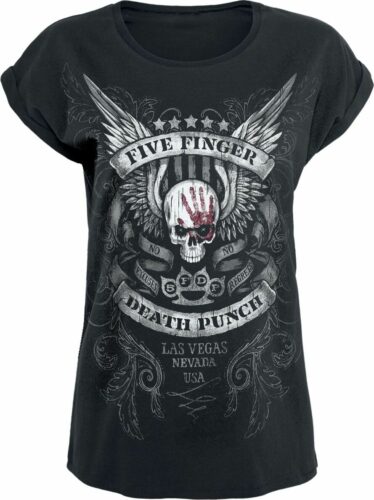 Five Finger Death Punch No Regrets dívcí tricko černá