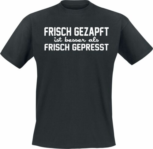 Frisch gezapft ist besser als frisch gepresst tricko černá