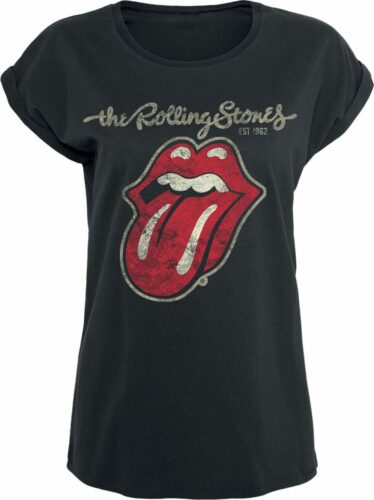 The Rolling Stones Plastered Tongue dívcí tricko černá