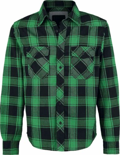 Brandit Checkshirt košile zelená/cerná