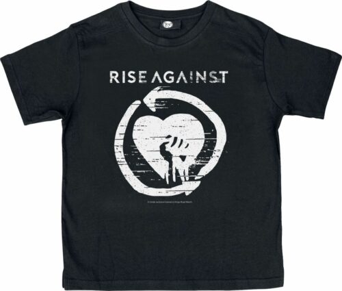 Rise Against Heart Fist Kids detské tricko černá