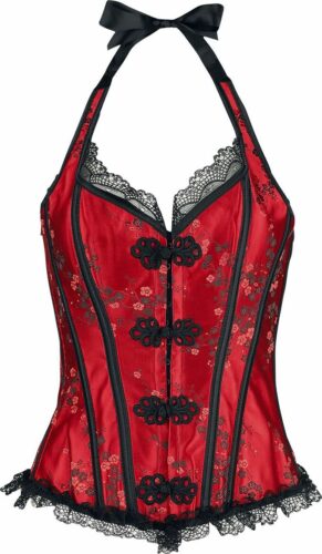 Jawbreaker Orient Inspired Red Corset živutek červená