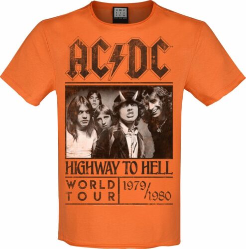 AC/DC Amplified Collection - Highway To Hell tricko oranžová