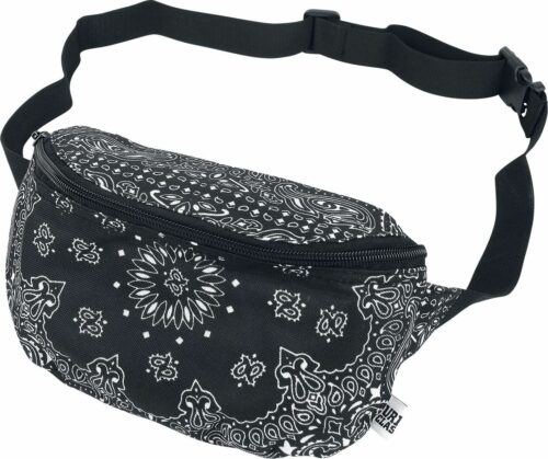 Urban Classics Ledvinka Bandana Print Ledvinka cerná/bílá