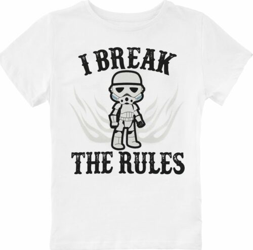 Star Wars I Break The Rules detské tricko bílá
