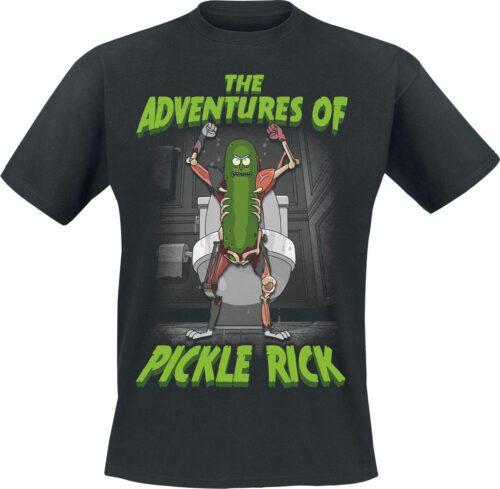 Rick And Morty The Adventures Of Pickle Rick tricko černá