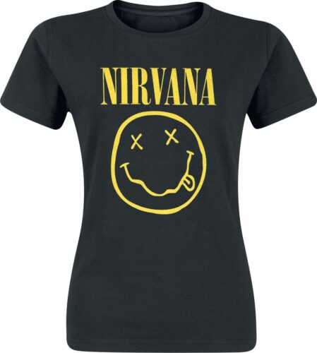 Nirvana Smiley Logo dívcí tricko černá