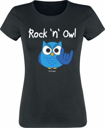 Rock 'n' Owl dívcí tricko černá