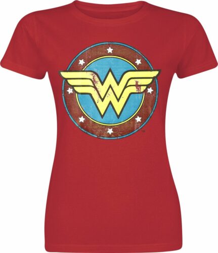 Wonder Woman Logo dívcí tricko červená