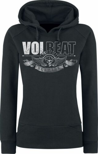 Volbeat Hourglass dívcí mikina s kapucí černá