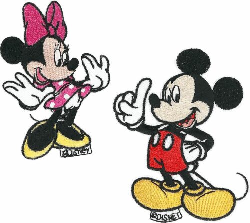 Mickey & Minnie Mouse Mickey a Minnie Mouse nášivka vícebarevný