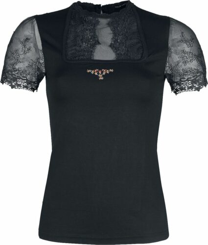 Vive Maria Heidi Lace Shirt dívcí tricko černá