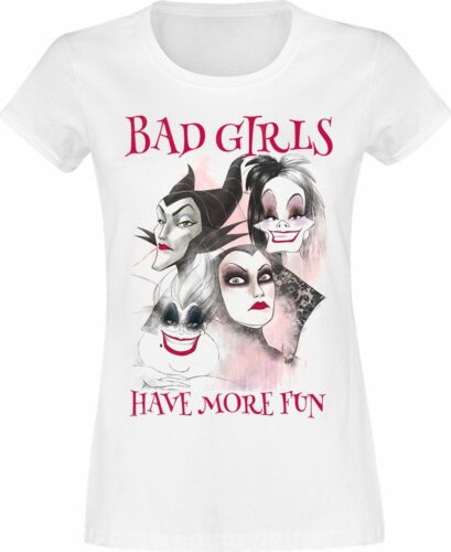 Disney Villains Bad Girls Have More Fun dívcí tricko bílá