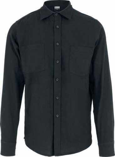 Urban Classics Black Cotton Shirt košile černá