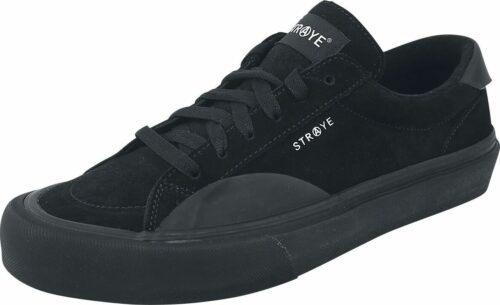 Straye Footwear Logan Black Black Leather Suede tenisky černá