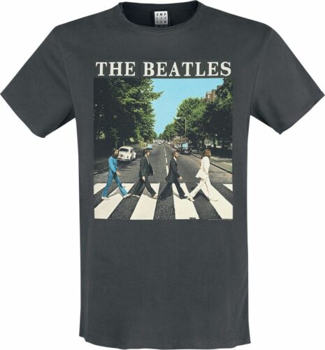 The Beatles Amplified Collection - Abbey Road tricko charcoal