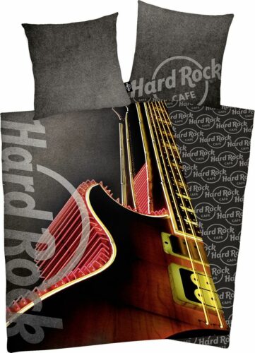 Hard Rock Cafe Gitarre Ložní prádlo šedá/cervená