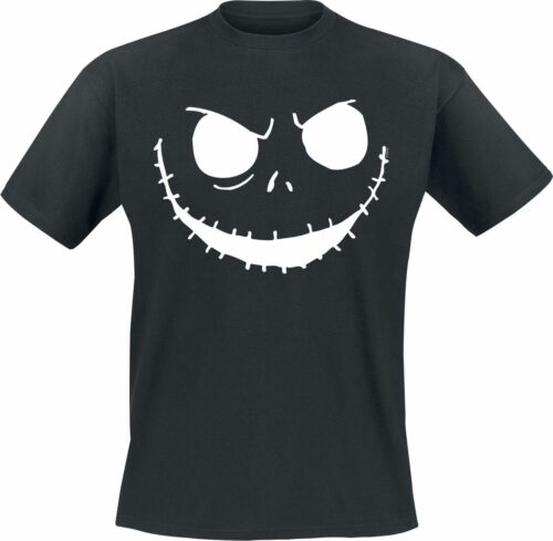 The Nightmare Before Christmas Jack Skellington - Face tricko černá