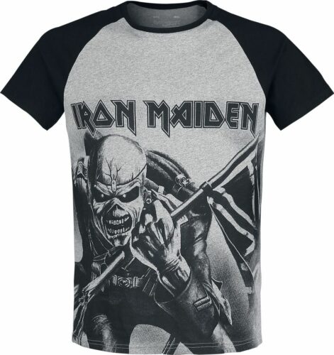 Iron Maiden EMP Signature Collection tricko světlešedá melírovaná/čierna