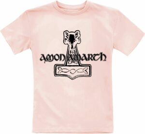 Amon Amarth Logo Kids detské tricko světle růžová