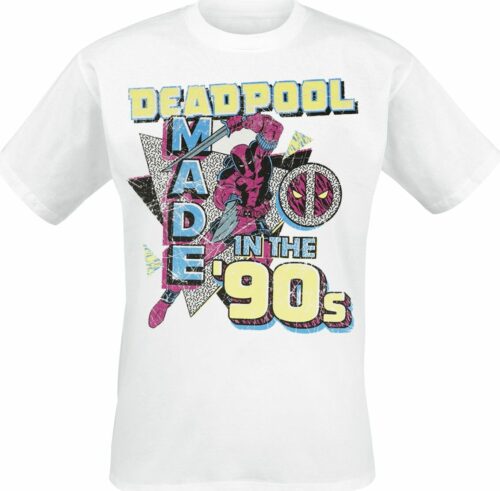Deadpool Made In The 90s tricko bílá