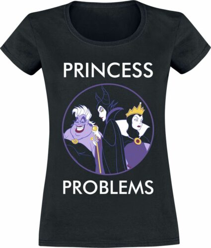 Disney Villains Princess Problems dívcí tricko černá