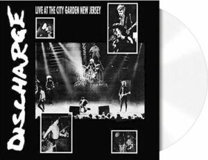 Discharge Live at the city garden New Jersey LP transparentní