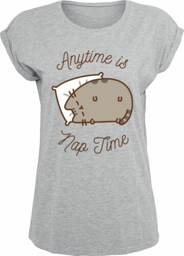 Pusheen Anytime Is Nap Time dívcí tricko prošedivelá